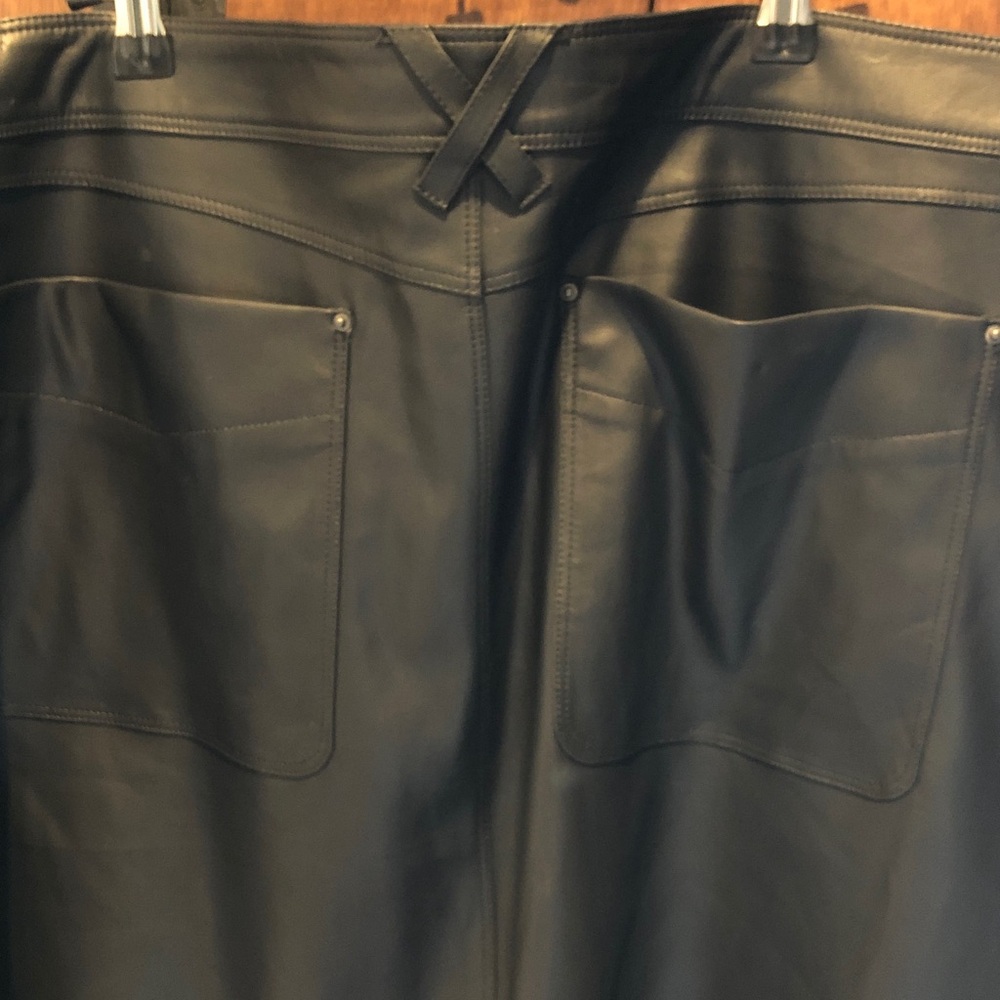 Black Faux Leather Skirt